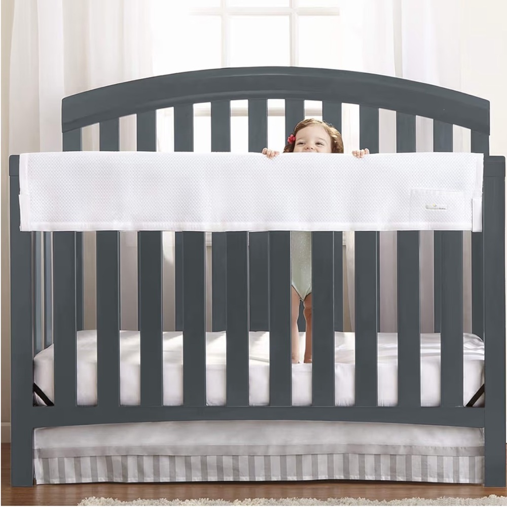 Baby mesh rail guard teething cover